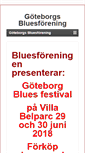 Mobile Screenshot of gbgblues.se